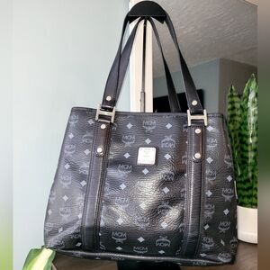 MCM Black Viestos Tote